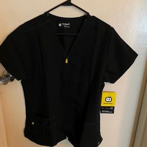 WonderWink Full Zip Front Scrub Top